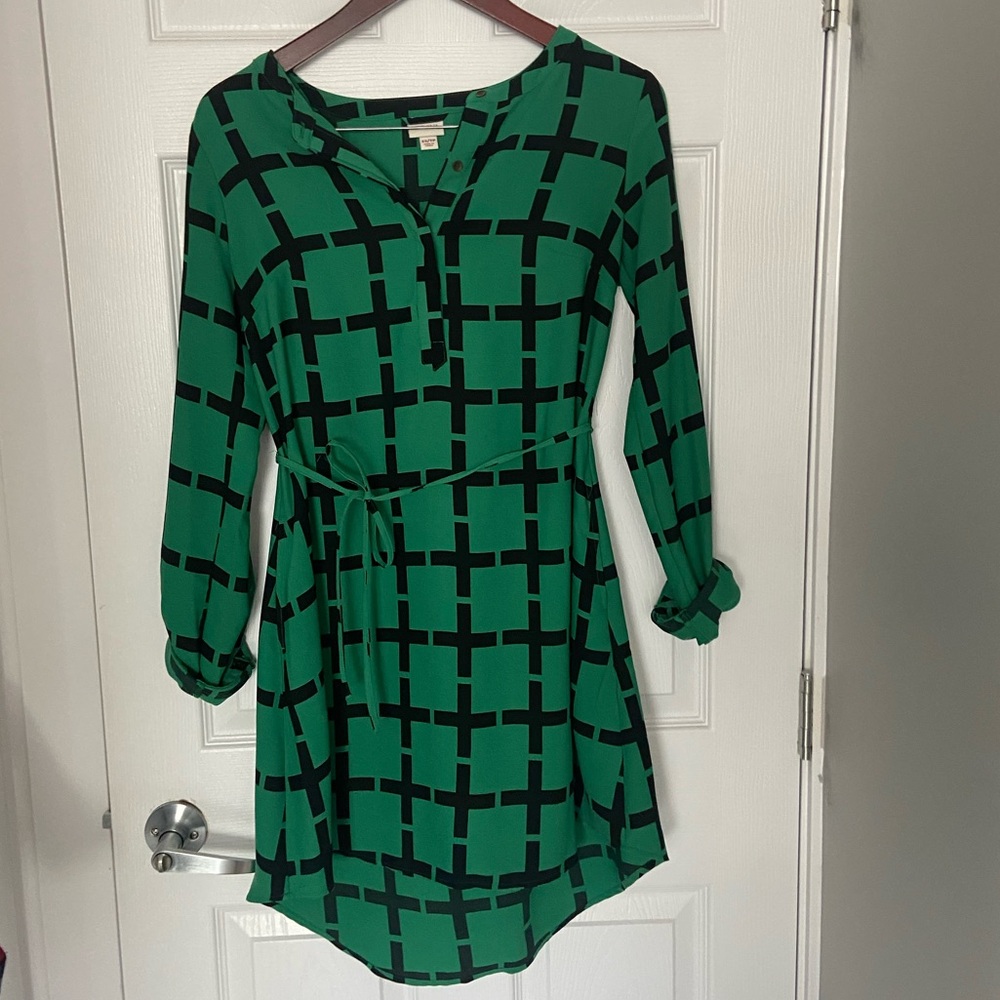 Lovely green shirt dress